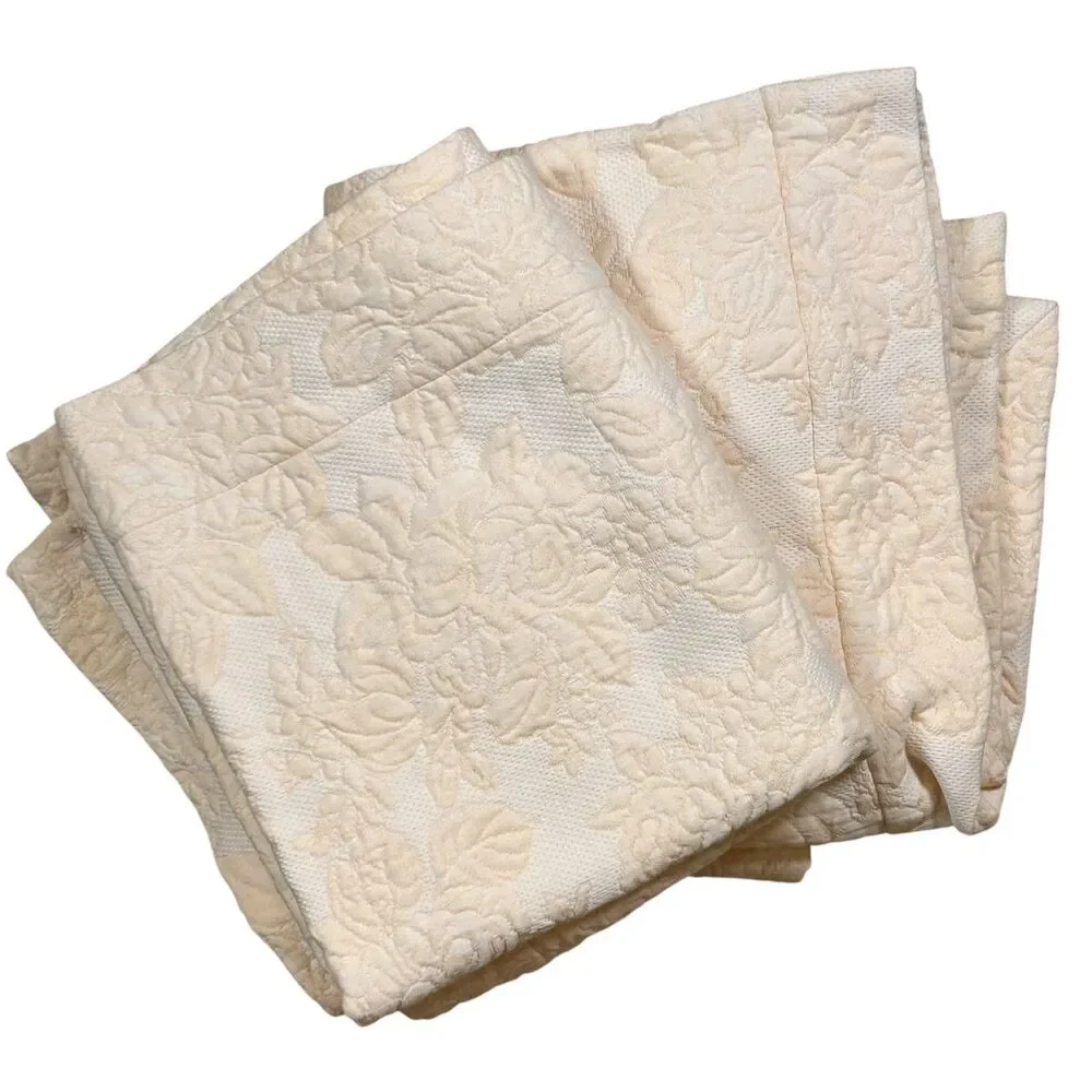 Lisa Galimberti Italy Damask Brocade Pillow Shams 38 x 22 Set of 2